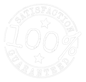 Satisfaction guaranteed badge for kitchen makeover services